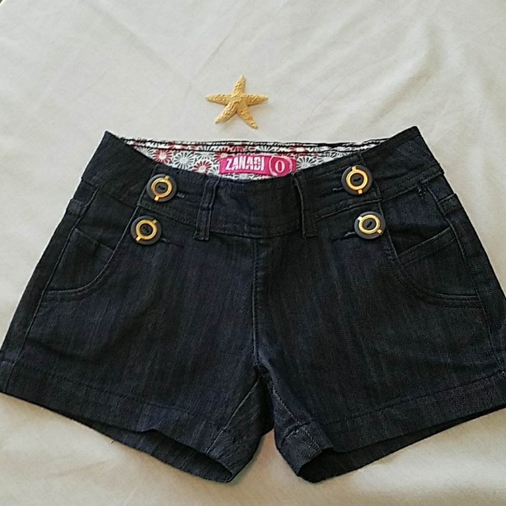 Zana Di Dark Washed Jean Shorts